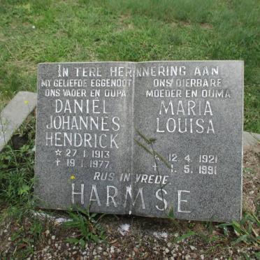 HARMSE Daniël Johannes Hendrik 1913-1977 &amp; Maria Louisa 1921-1991