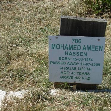 HASSEN Mohamed Ameen 1964-2009
