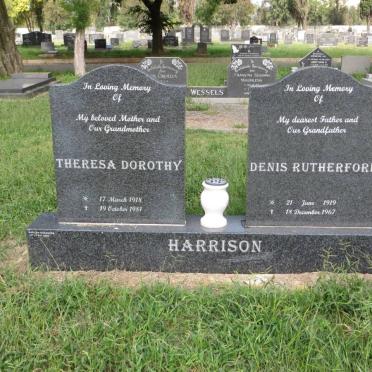 HARRISON Denis Rutherford 1919-1967 &amp; Theresa Dorothy 1918-1981