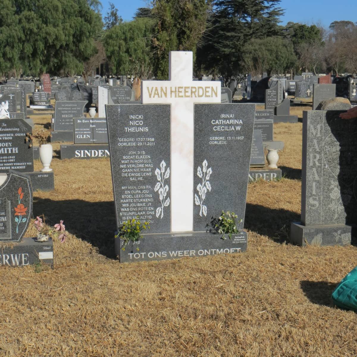 HEERDEN Nico Theunis, van 1958-2011 &amp; Catharina Cecilia W. 1957-