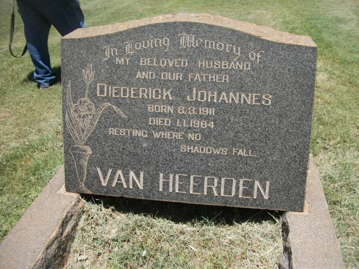 HEERDEN Diederick Johannes, van 1911-1964