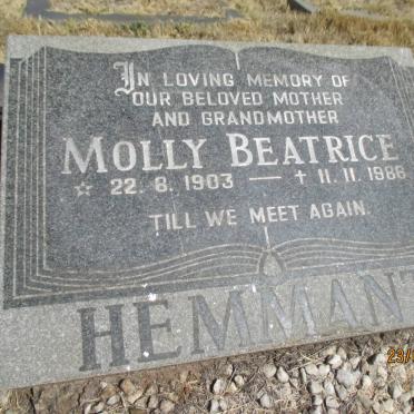 HEMMANT Molly Beatrice 1903-1986