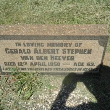HEEVER Gerald Albert Stephen, van den -1950