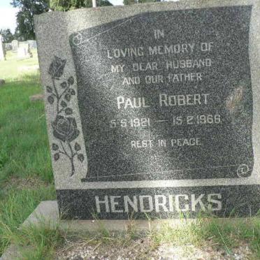 HENDRICKS Paul Robert 1921-1966