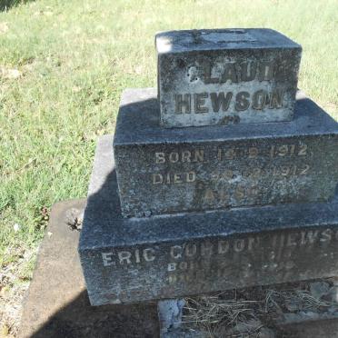 HEWSON Claud 1912-1912 :: HEWSON Eric Gordon 1918-1918