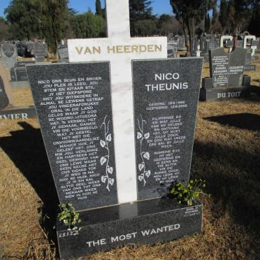 HEERDEN Nico Theunis, van 1986-2008