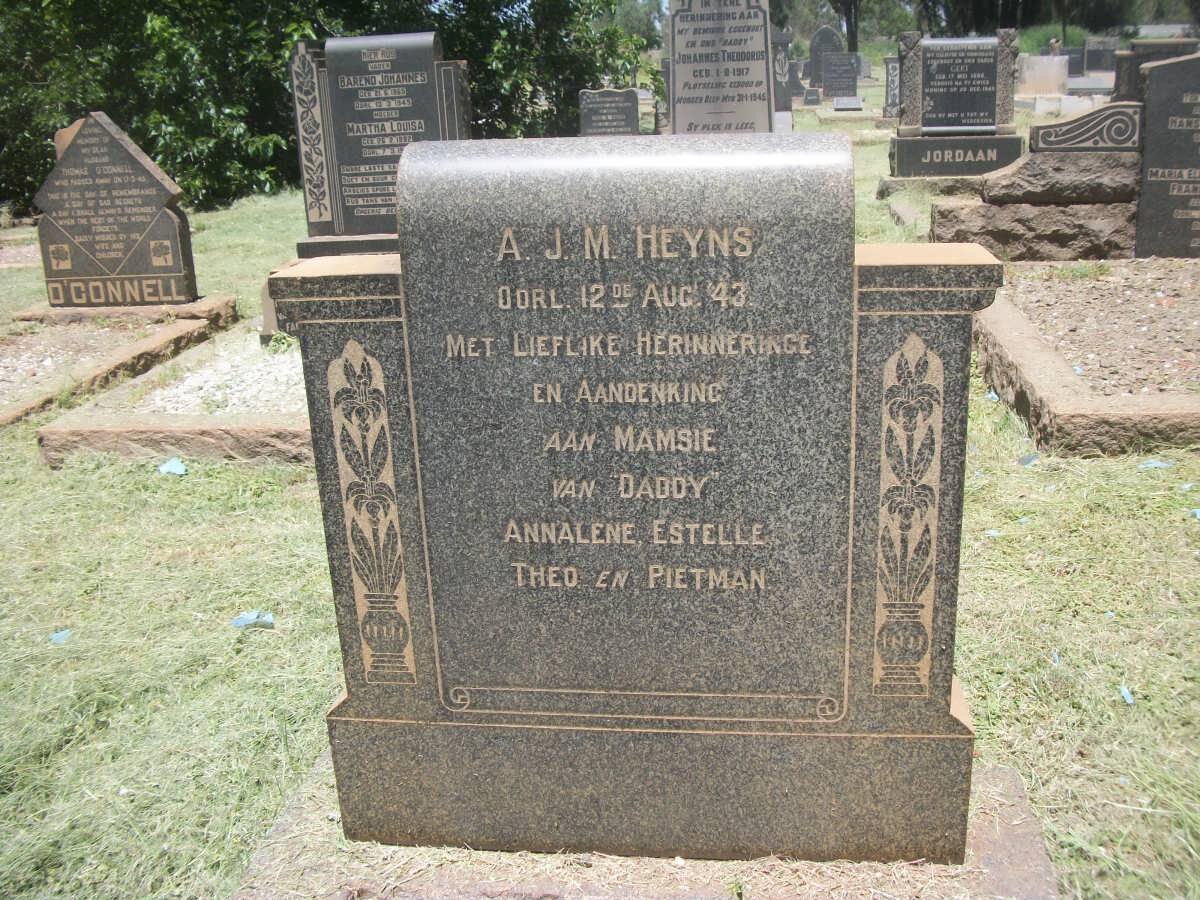 HEYNS A.J.M. -1943