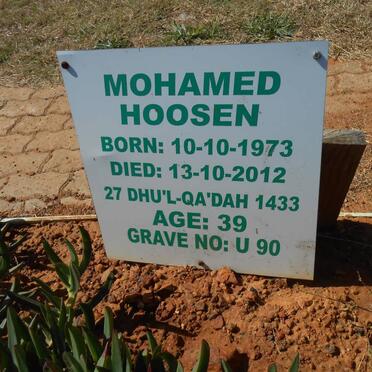 HOOSEN Mohamed 1973-2012