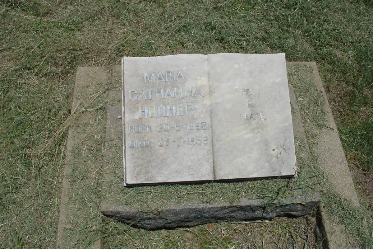 HORNER Maria Catharina 1892-1958