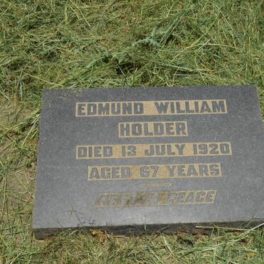HOLDER Edmund William -1920