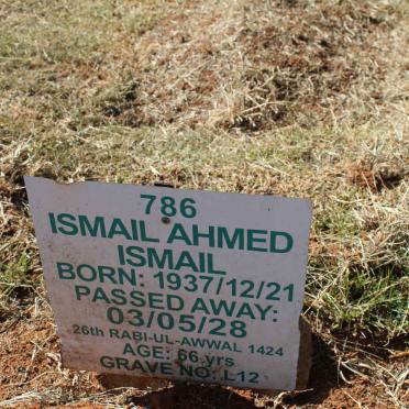 ISMAIL Ismail Ahmed 1937-2003