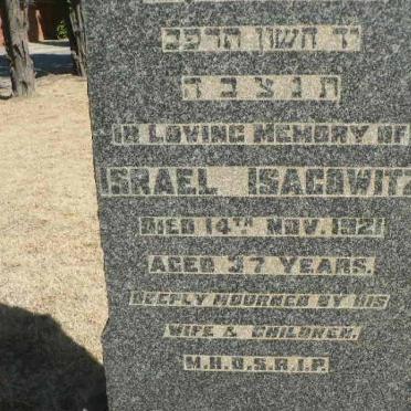ISACOWITZ Israel -1921