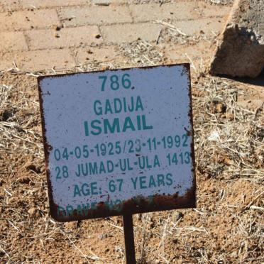 ISMAIL Gadija 1925-1992