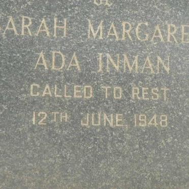 INMAN Sarah Margaret Ada -1948
