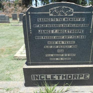 INCLETHORPE James F. -1940 &amp; Ida -1947 :: INCLETHORPE Ulric James -1950 &amp; Oliva Rita SCHULZE 1904-1971