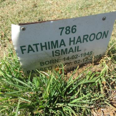 ISMAIL Fathima Haroon 1948-2008