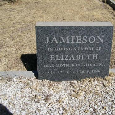 JAMIESON Elizabeth 1863-1946
