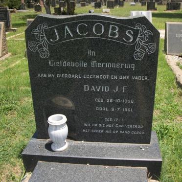 JACOBS David J.F. 1896-1961