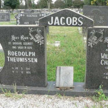 JACOBS Roedolph Theunissen 1914-1976 &amp; Wilhelmina Christiana HARDING 1918-1993
