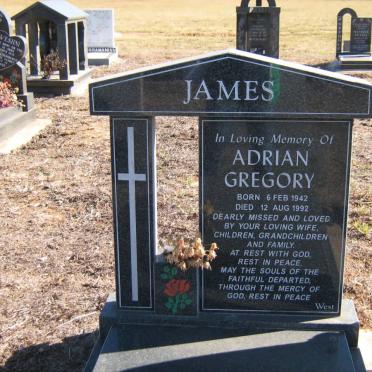 JAMES Adrian Gregory 1942-1992