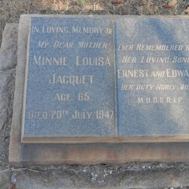 JACQUET Minnie Louisa -1947