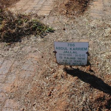 JALLAL Abdul Karriem 1956-1993