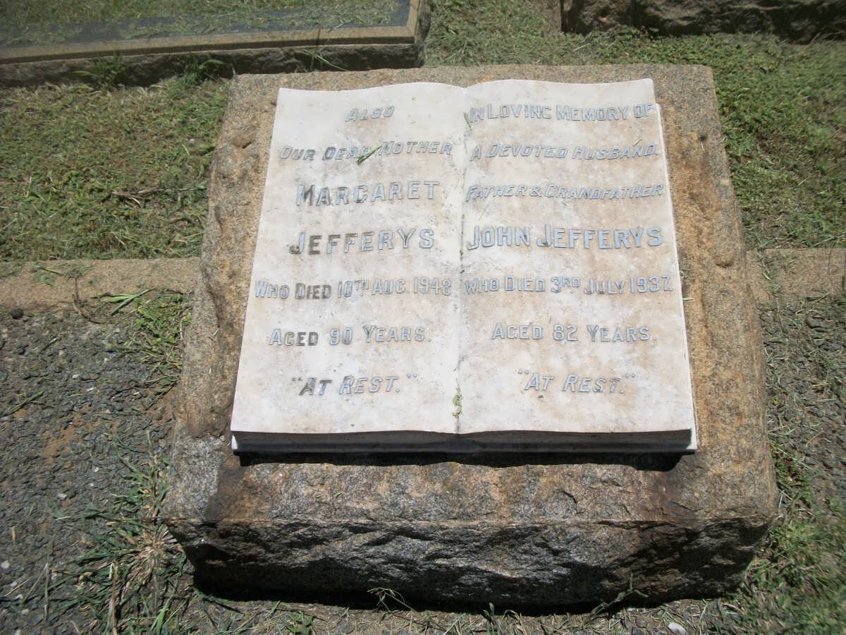 JEFFERYS John -1937 &amp; Margaret -1948