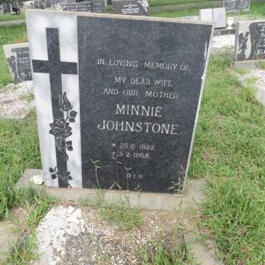 JOHNSTONE Minnie 1922-1968