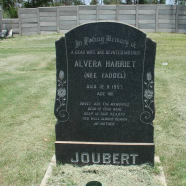 JOUBERT Alvera Harriet nee FADDEL -1957