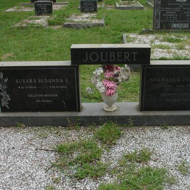 JOUBERT Hermanus Johannes 1912-1981 &amp; Susara Susanna E. 1906-1985