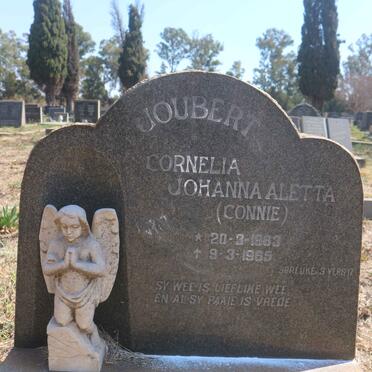 JOUBERT Cornelia Johanna Aletta 1963-1965