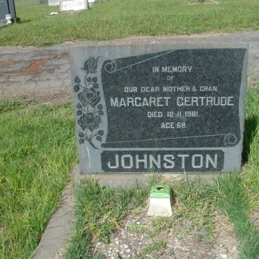 JOHNSTON Margaret Gertrude -1981