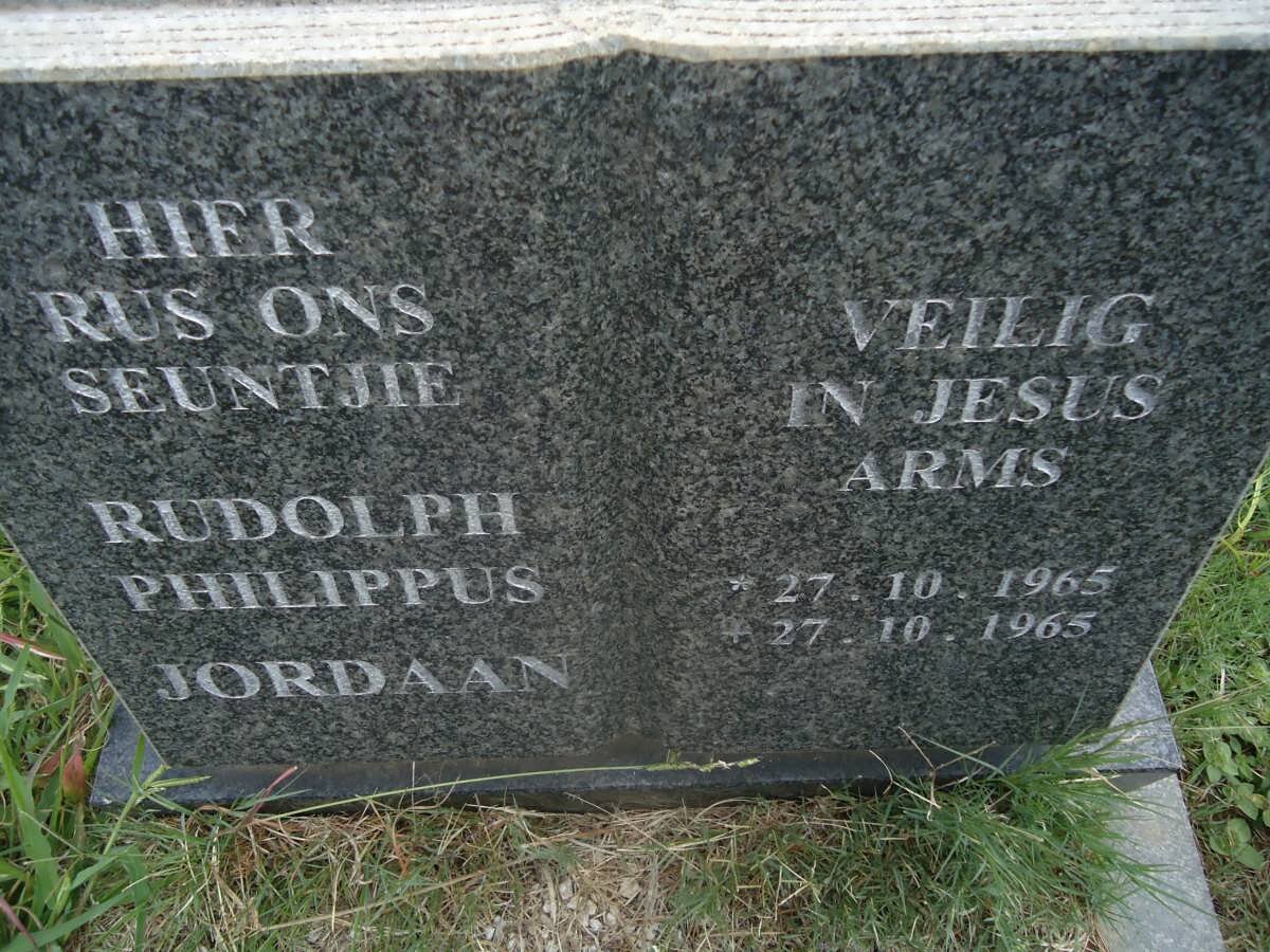 JORDAAN Rudolph Philippus 1965-1965