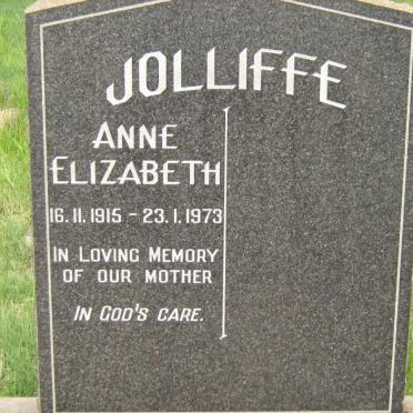 JOLLIFFE Anne Elizabeth 1915-1973
