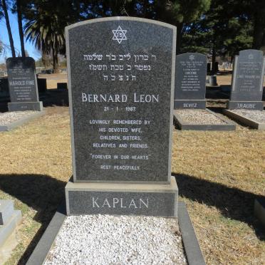 KAPLAN Bernard Leon -1987
