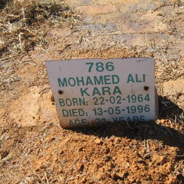 KARA Mohamed Ali 1964-1996
