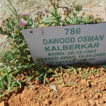 KALBERKAR Dawood Osman 1943-2008