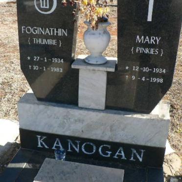 KANOGAN Foginathin 1934-1983 &amp; Mary 1934-1998