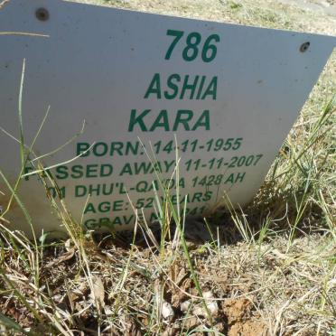 KARA Ashia 1955-2007