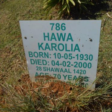 KAROLIA Hawa 1930-2000