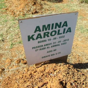 KAROLIA Amina 1932-2012