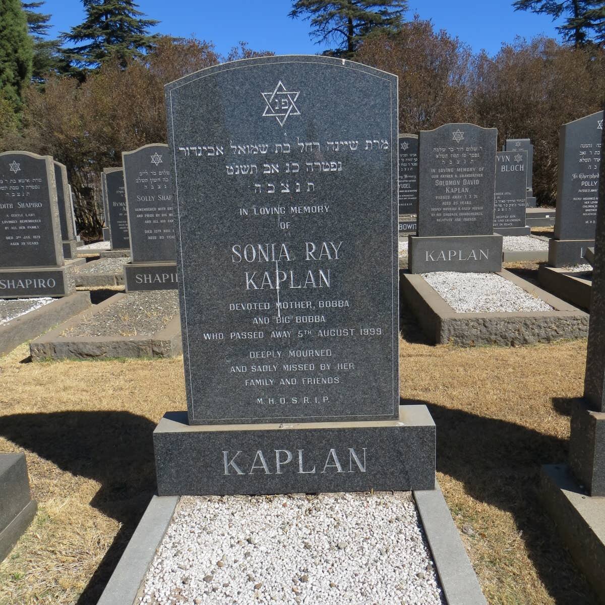 KAPLAN Sonia Ray -1999