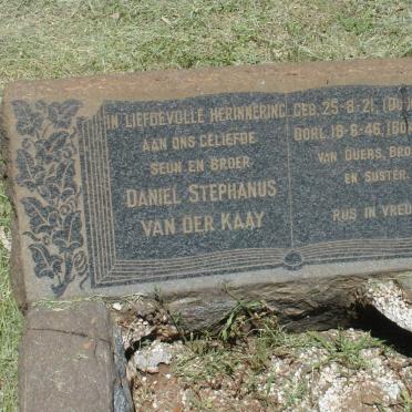 KAAY Daniel Stephanus, van der 1921-1946