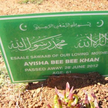 KHAN Ayisha Bee Bee -2012