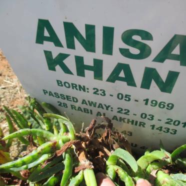 KHAN Anisa 1969-2012