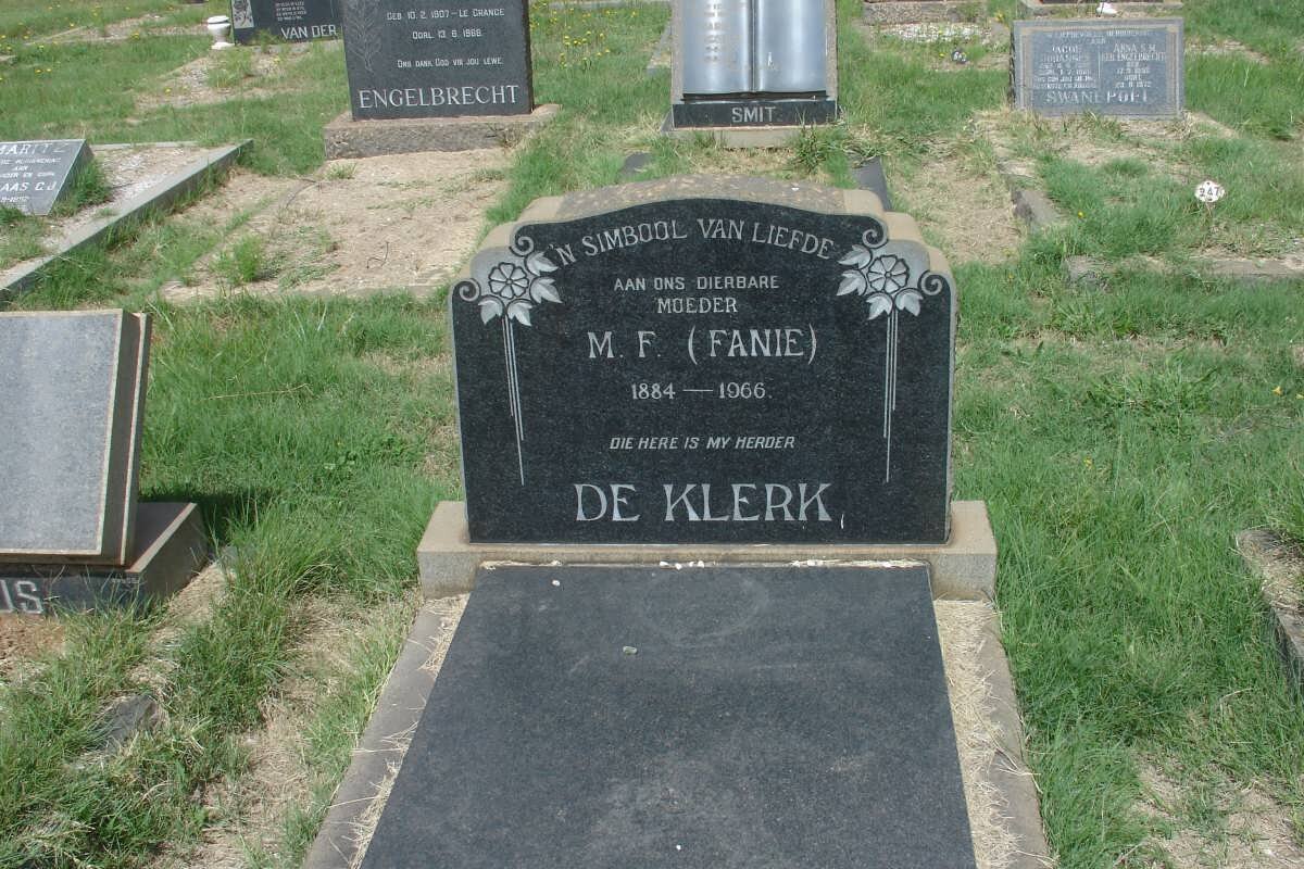 KLERK M.F., de 1884-1966