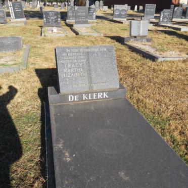 KLERK Tracy Martha Elizabeth, de 1923-1983