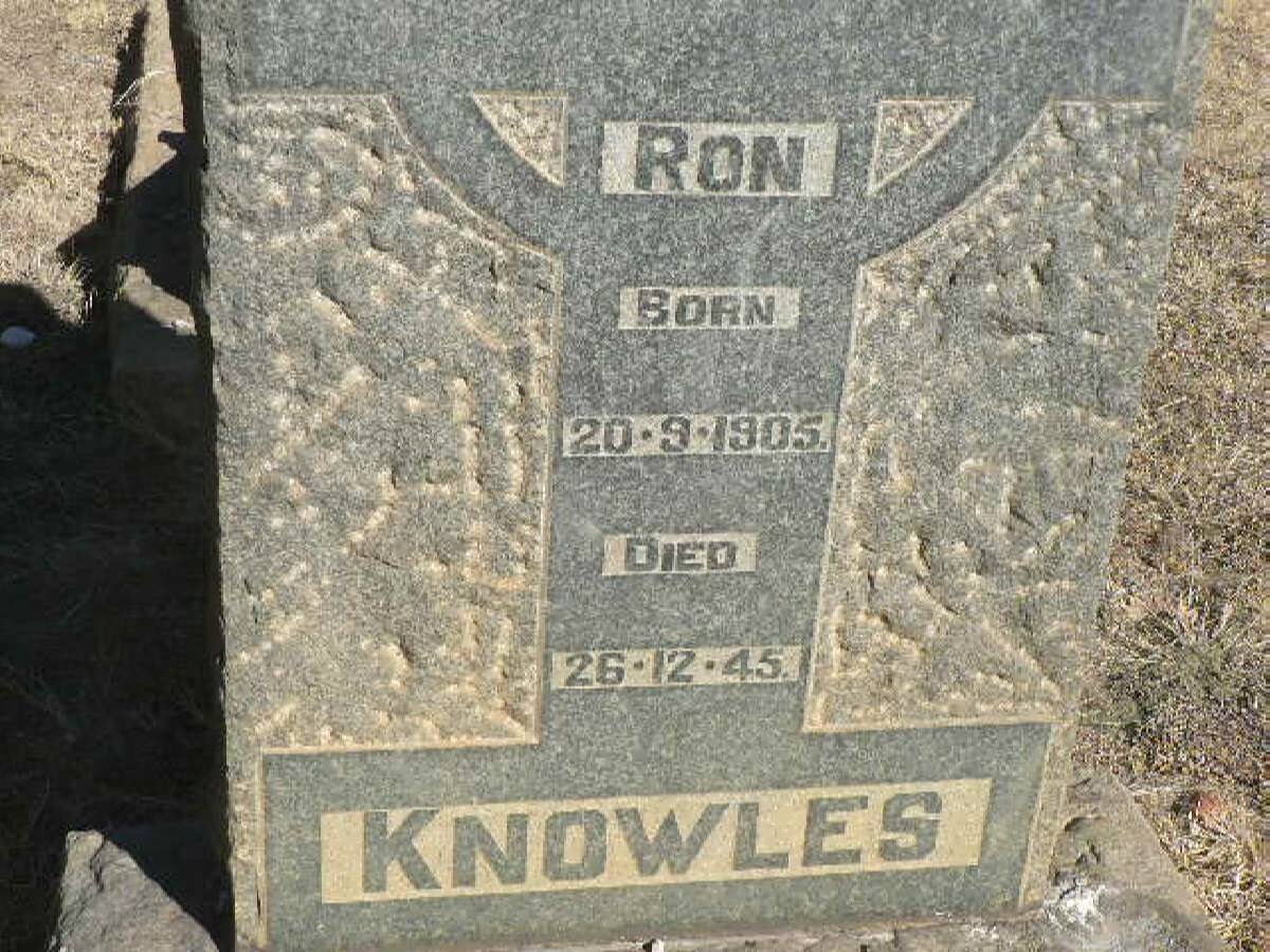 KNOWLES Ron 1905-1945