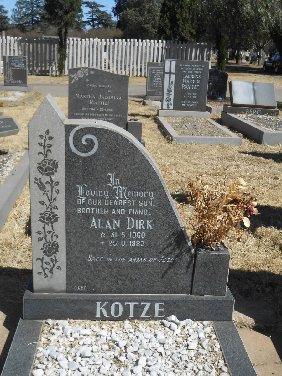 KOTZE Alan Dirk 1960-1983