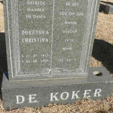 KOKER Doretha Christina, de 1912-1999